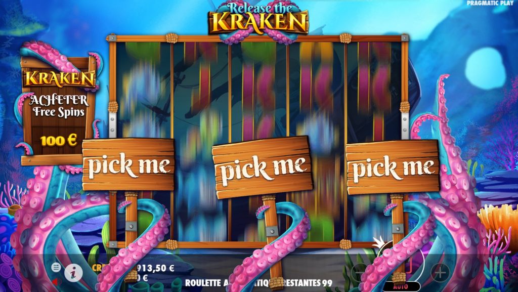 bonus release the kraken slot pick me