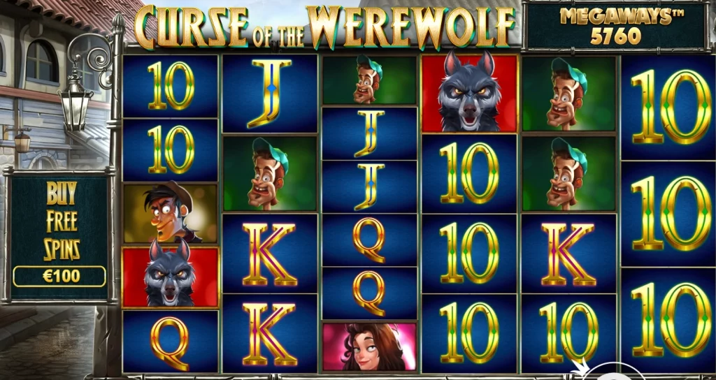 jeu de base de la machine a sous curse of the werewolf megaways pragmatic play