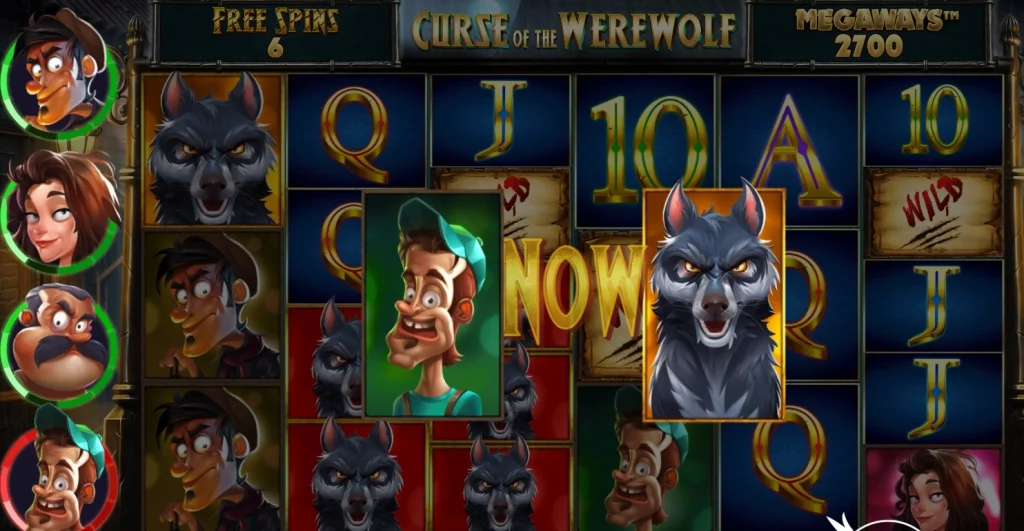 transformation villageois wild curse of the werewolf megaways pragmatic play