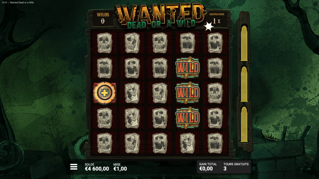 Explication du bonus Dead sur la machine a sous Wanted Dead or a Wild de Hacksaw Gaming