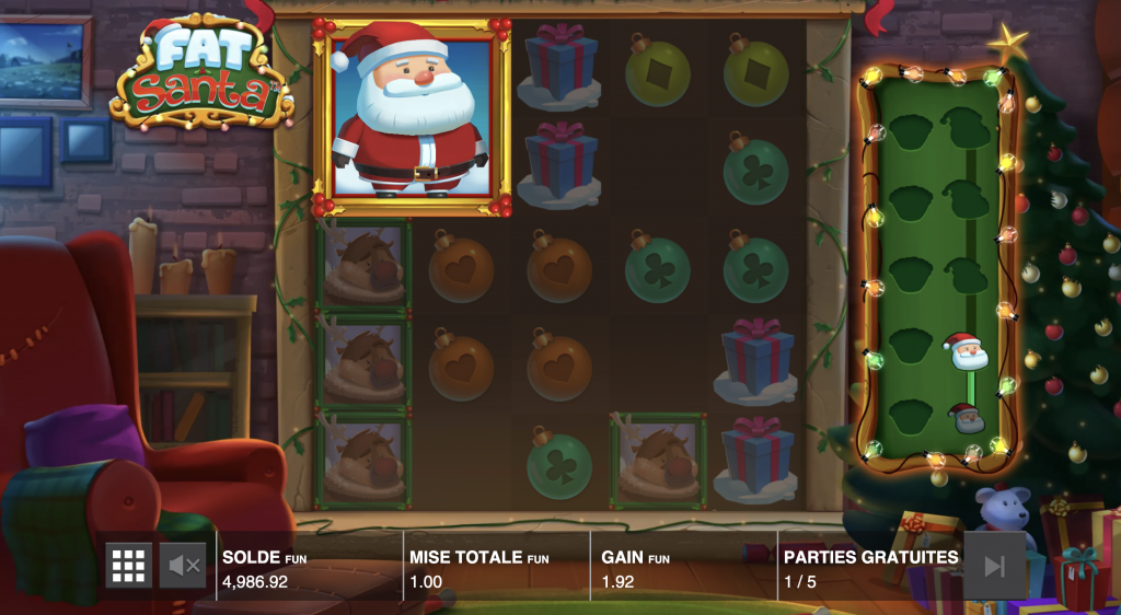 Le père Noël s’agrandit à chaque fois que vous mangez assez de gateau, Push Gaming Fat Santa