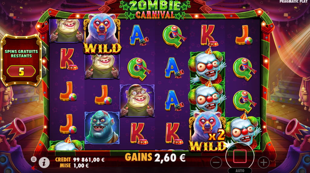 Explication fonctionnalité bonus 2 zombie carnival