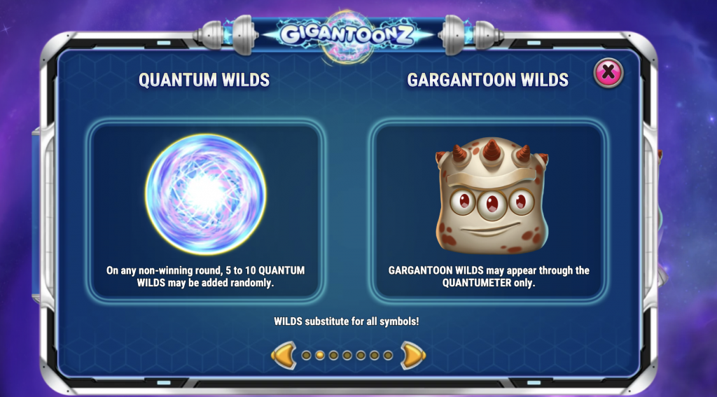 Symboles Quantum Wilds et Gargantoon wilds