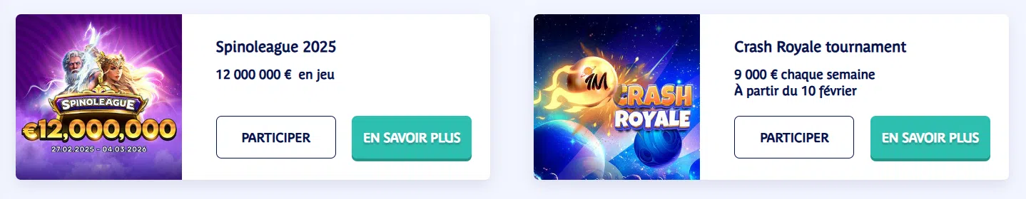 tournois sur prince ali casino