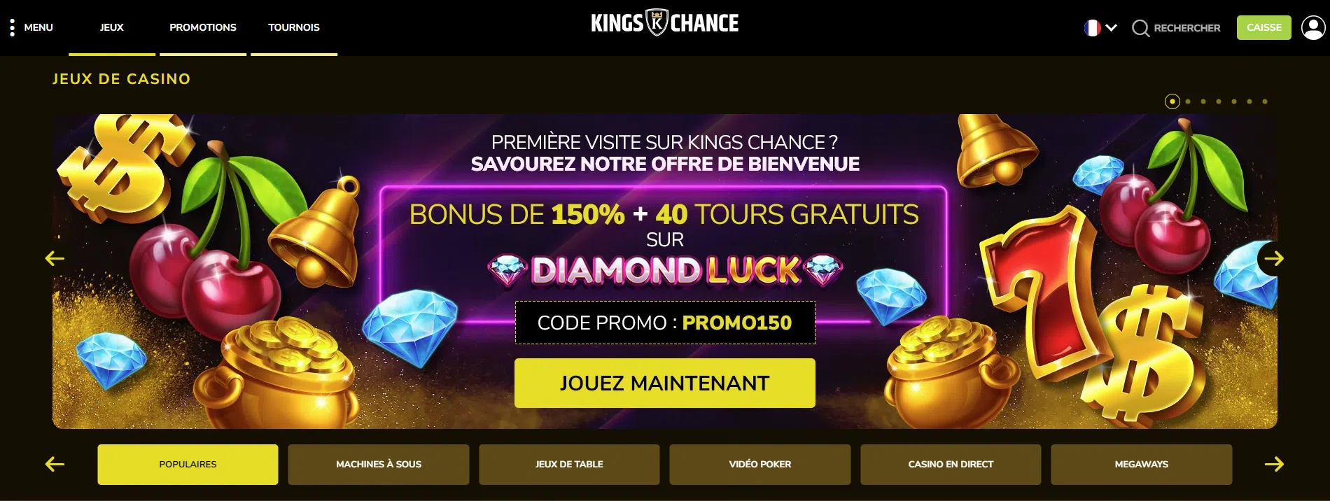 Présentation Kings Chance Casino