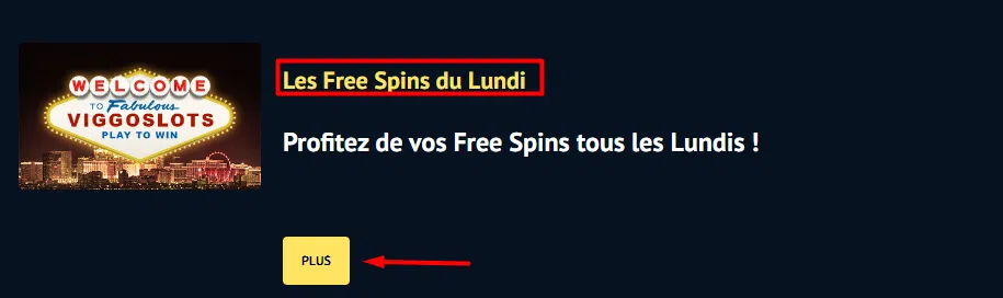 Free spins Lundi