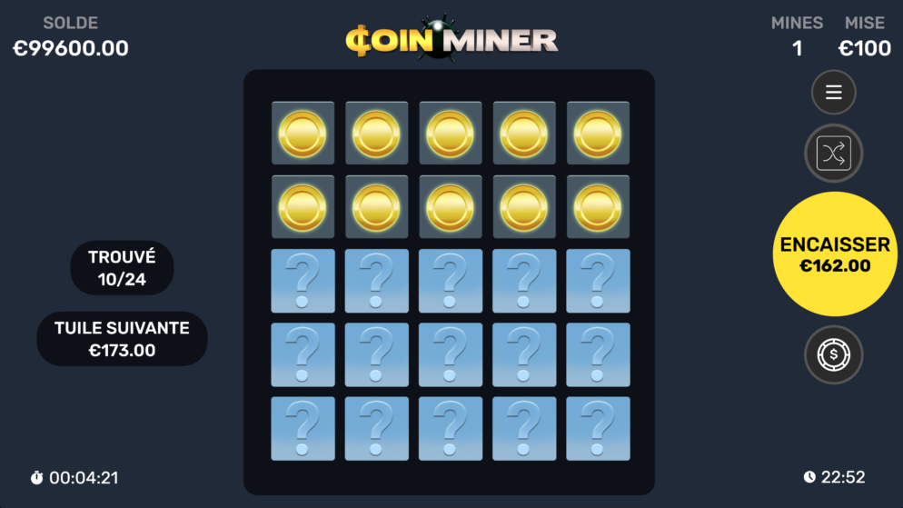 Coin Miner : Le Jeu de Mines Inspiré du Classique Démineur