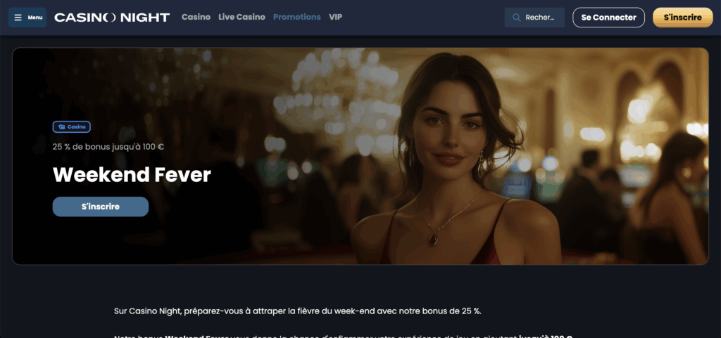 casinonight bonus weekend