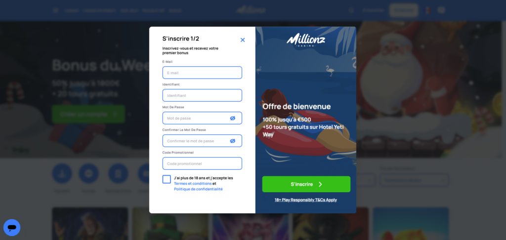 inscription millionz