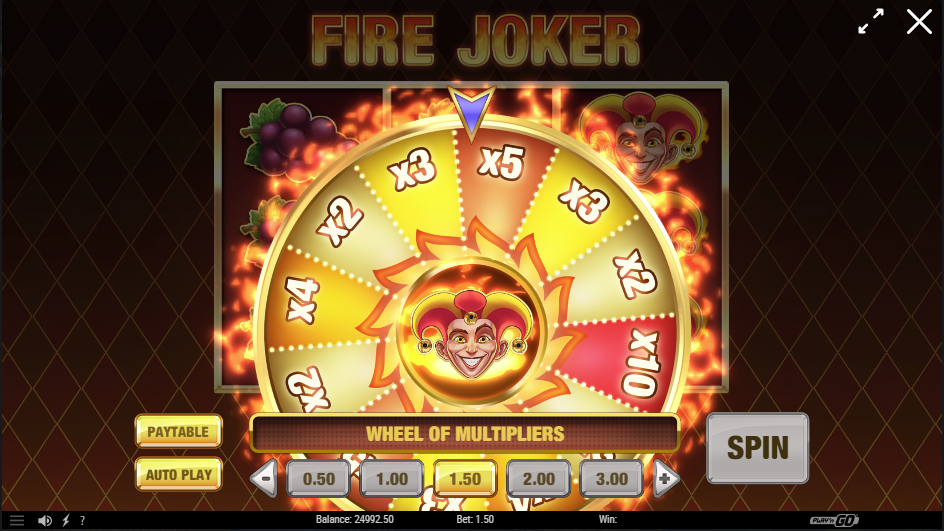 Fire Joker : Bonus Wheel