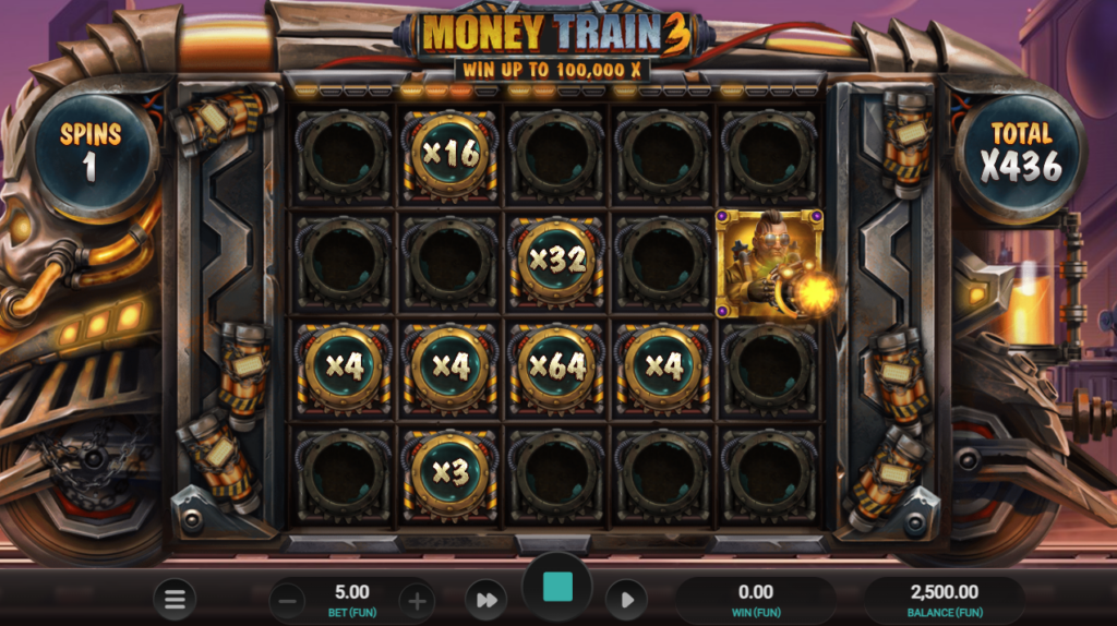 Machine à sous 5 rouleaux : Money Train 3
