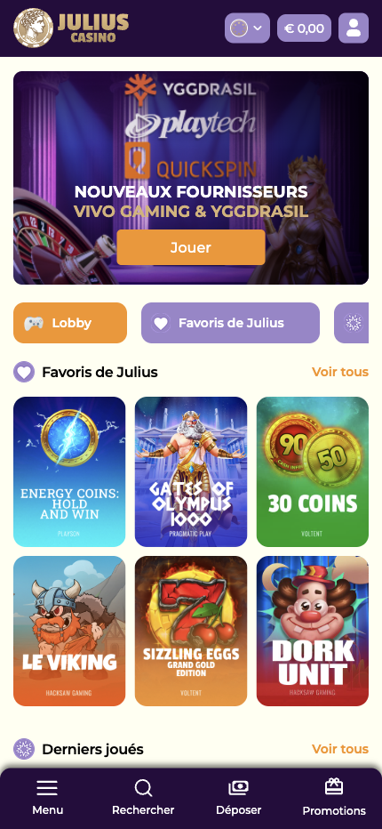 Julius Casino En Ligne
