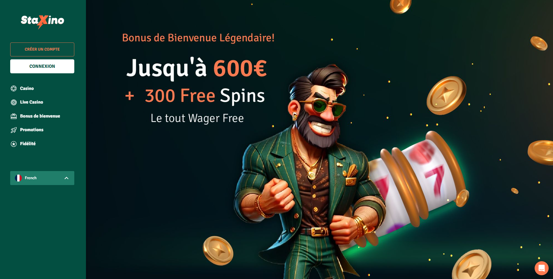 StaXino Casino | Avis 2025 | 600€ Bonus + 300 tours gratuits
