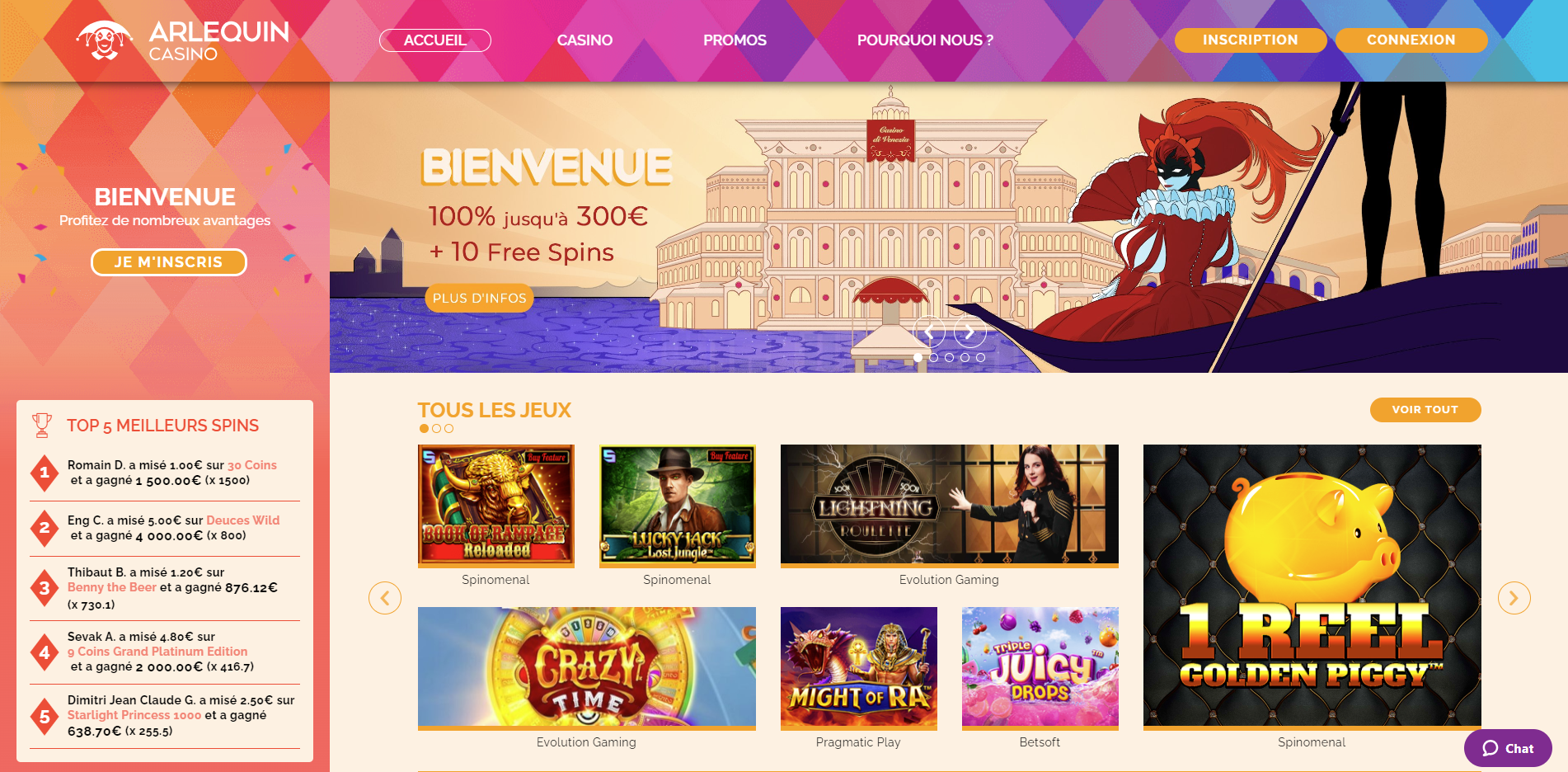 bonus de casino en ligne
