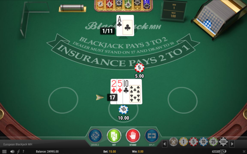 assurance blackjack