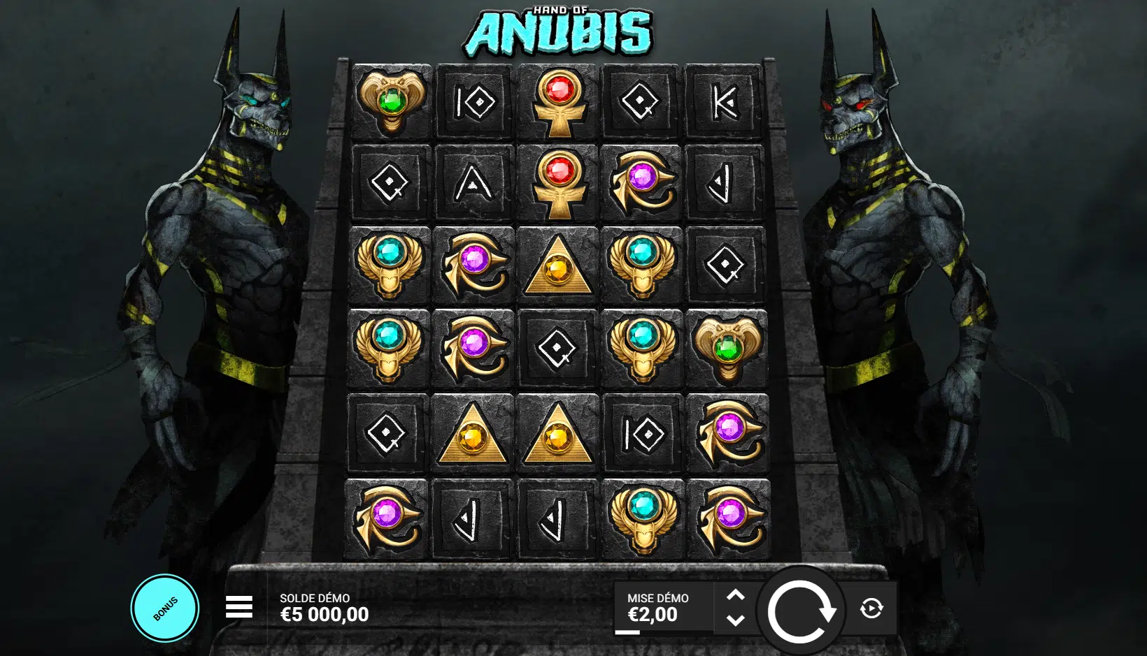 Hand of anubis d'Hacksaw Gaming est une machine à sous volatile