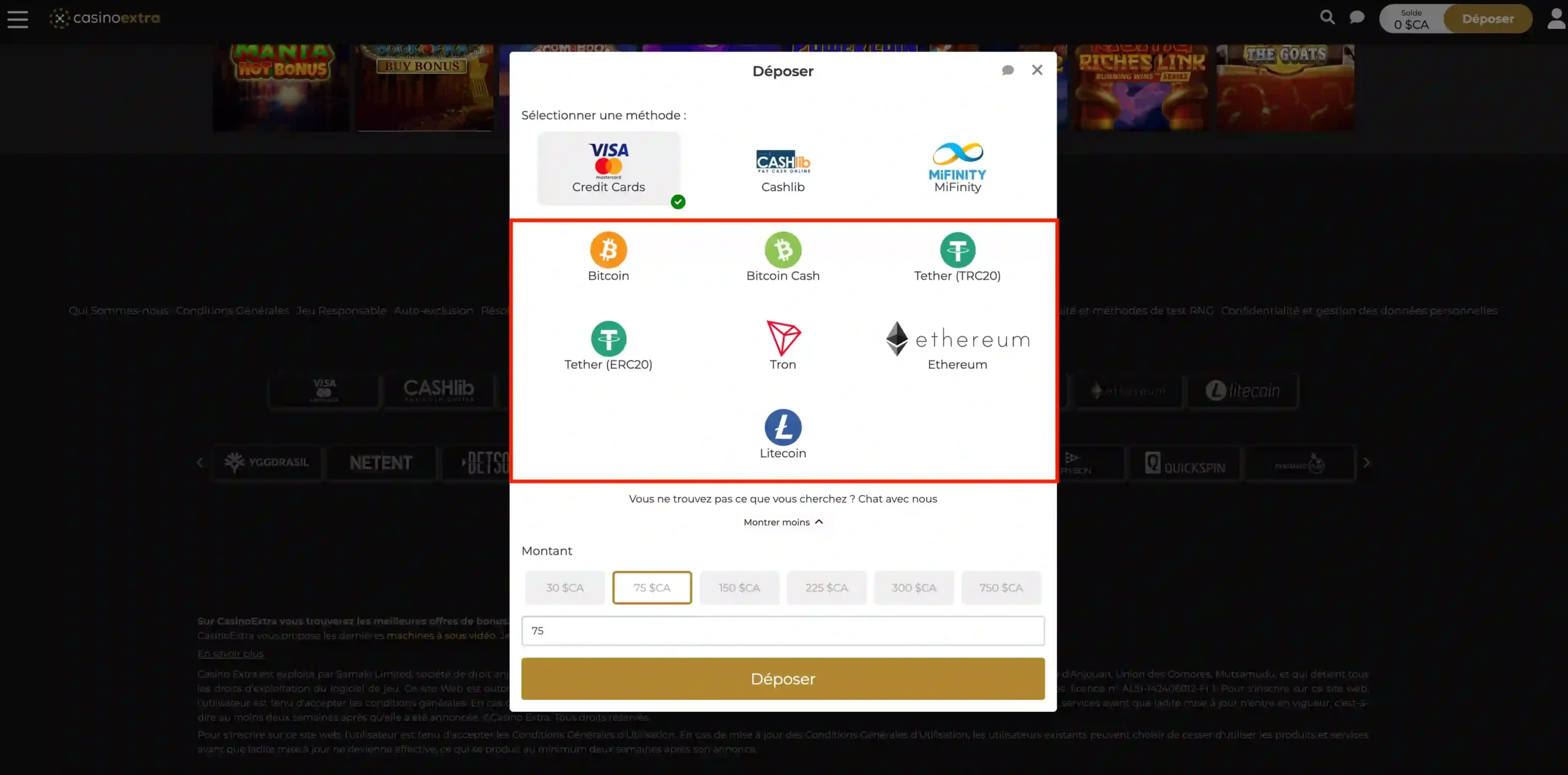 crypto monnaie sur les casinos en ligne