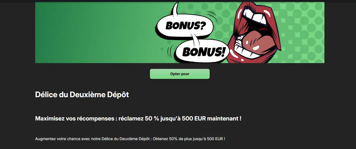 délice du deuxième dépôt