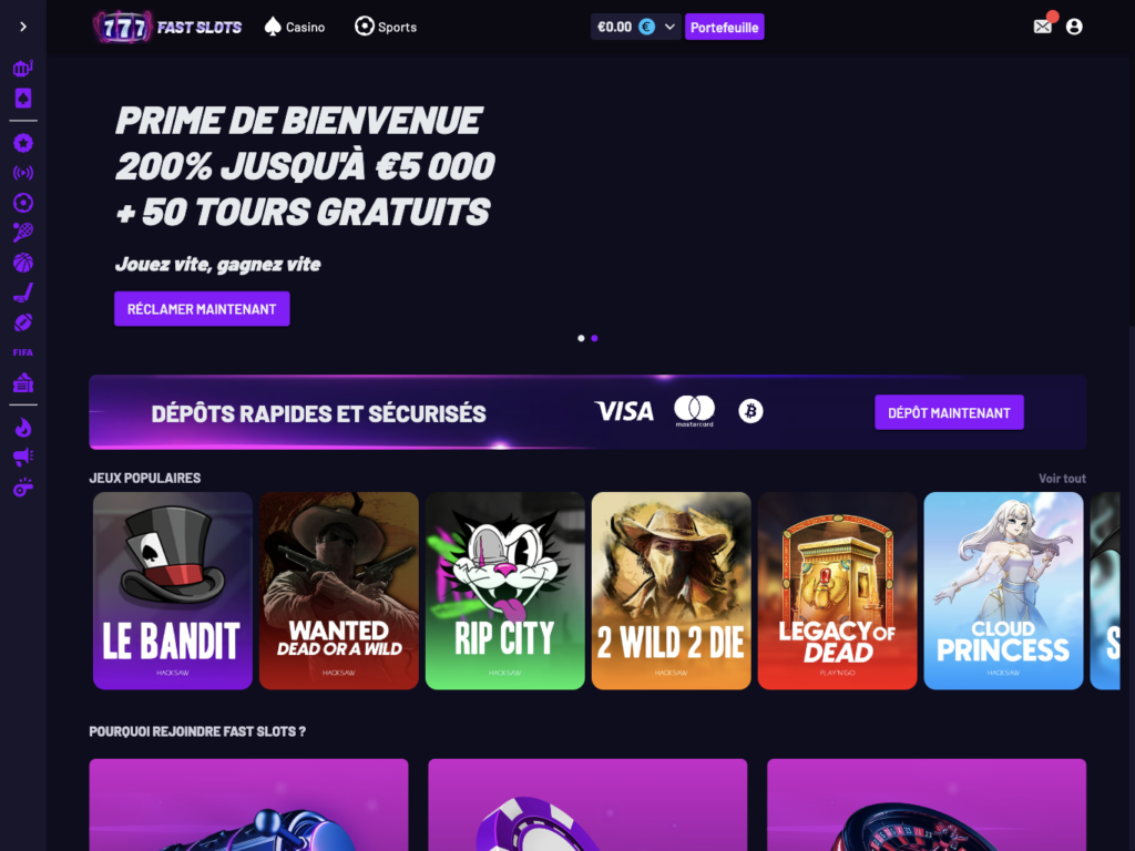 fast slots mobile