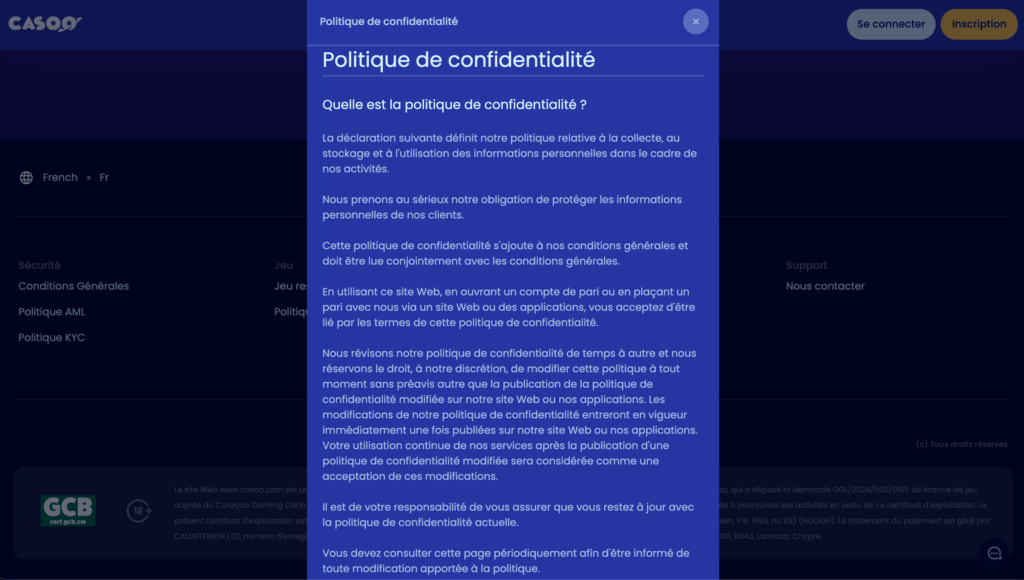 fiabilité casoo