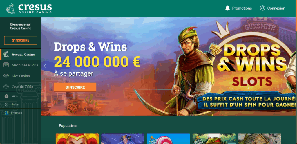 Cresus Casino en ligne blackjack