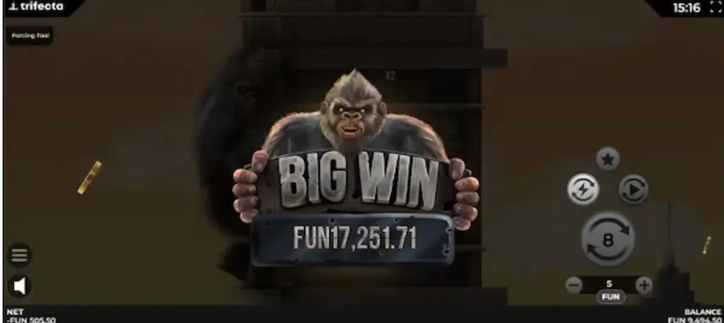 Gros gains sur Kong