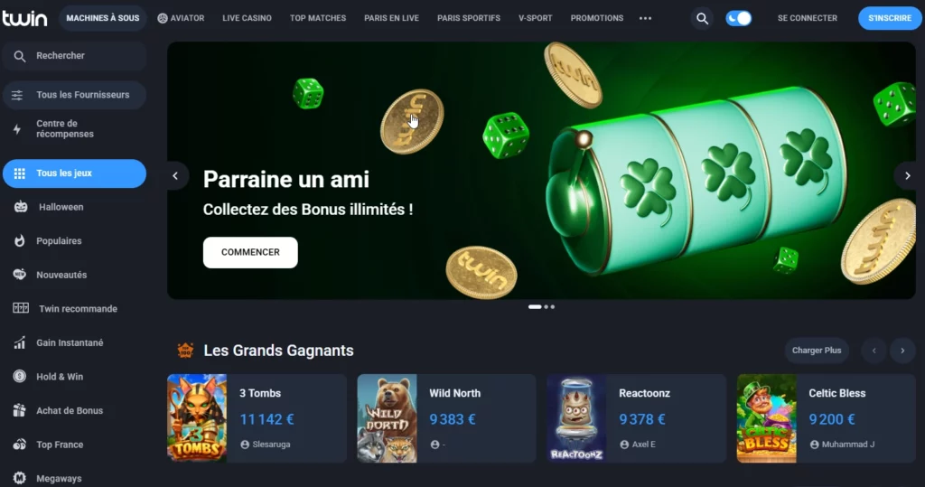 Twin Casino en ligne dépôt minimum 10 euros