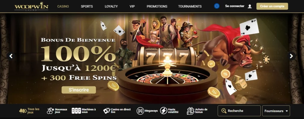 Woopwin casino en ligne dépôt minimum 10 euros
