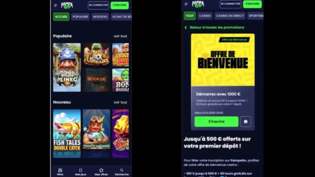 Pampago casino mobile