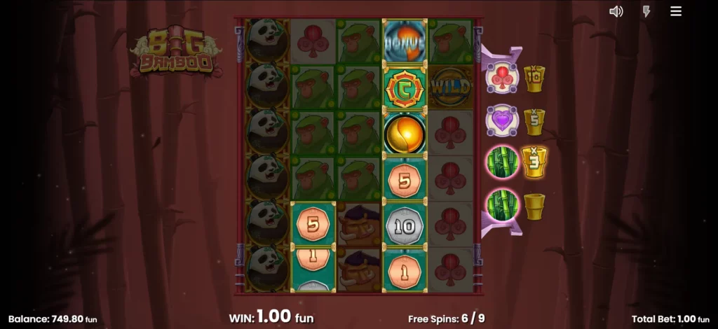 Machine à sous Big Bamboo : jackpot