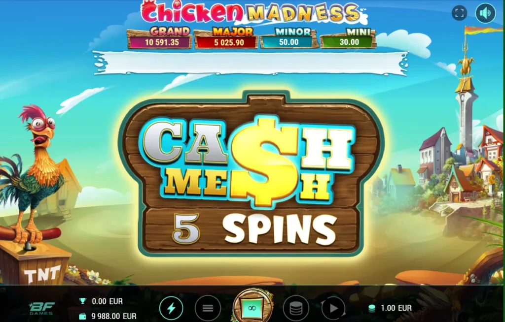 Machine à sous Chicken Madness : jackpot