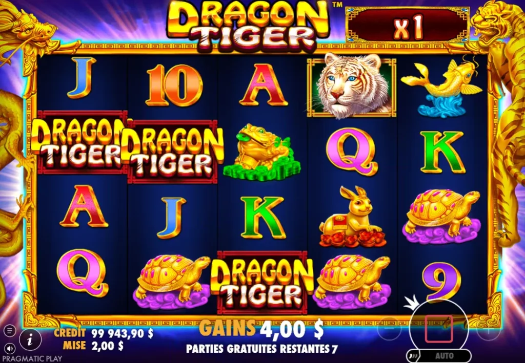 Machine à sous Dragon Tiger : règles