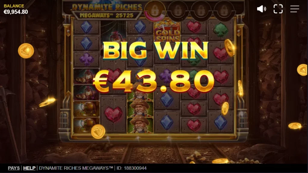 Machine à sous Dynamite Riches Megaways : caractéristiques