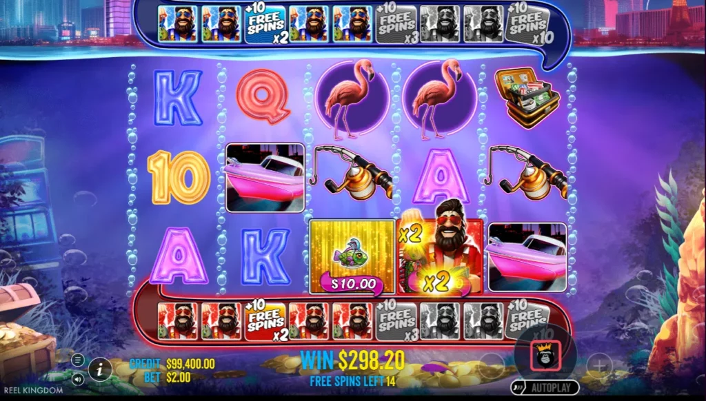 Machine à sous Big Bass Vegas Double Down Deluxe : free spins