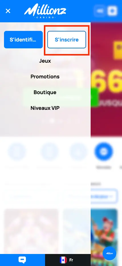 Inscription casinos en ligne sur mobile
